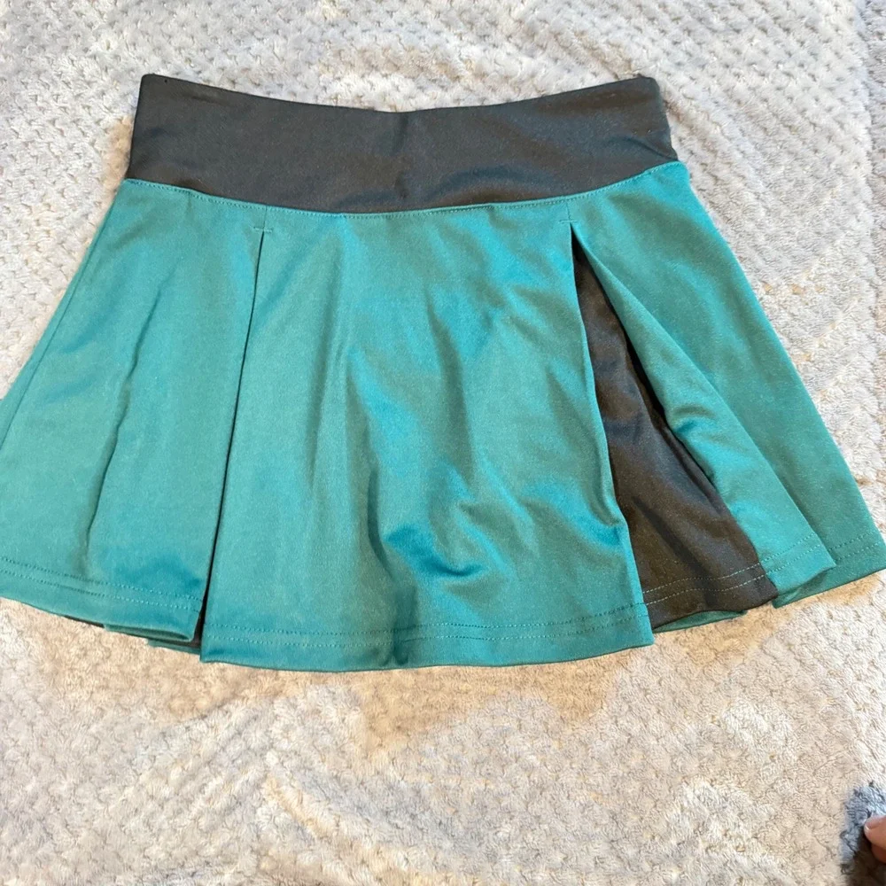 NFL Philadelphia Eagles Girls Pleated Skort Green Black Size Small 7/8 Cheer - Picture 6 of 7